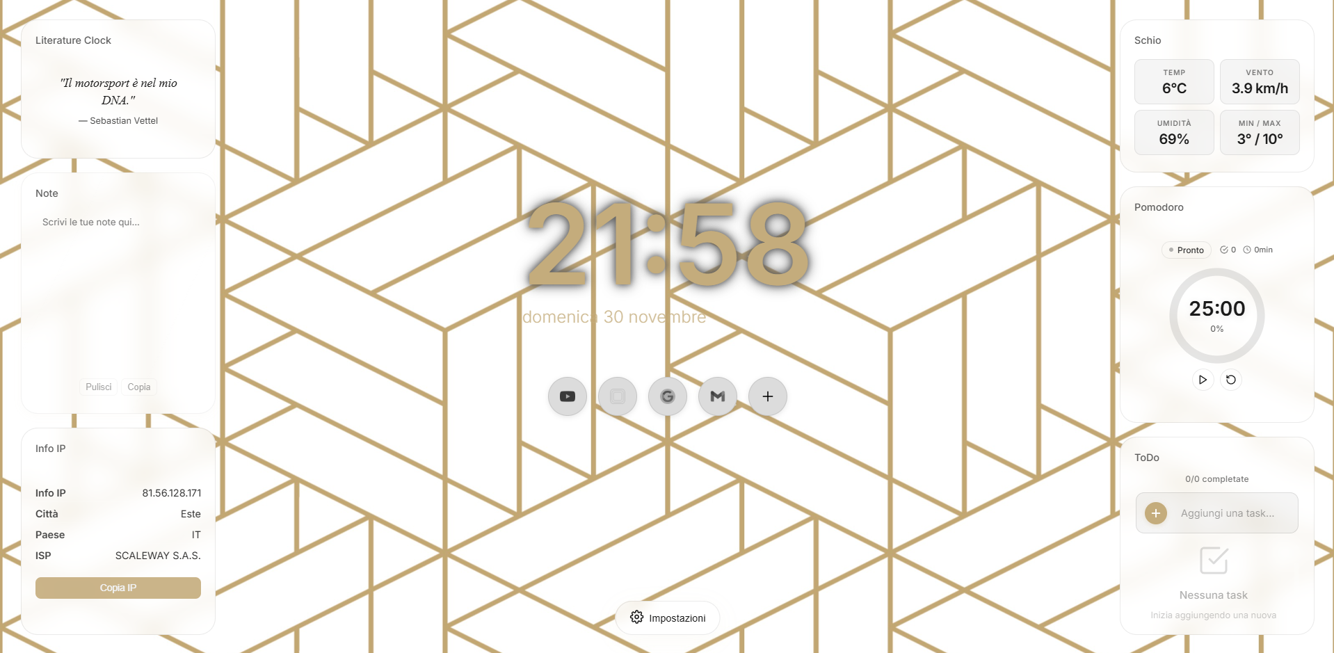 ZenTab layout in light theme